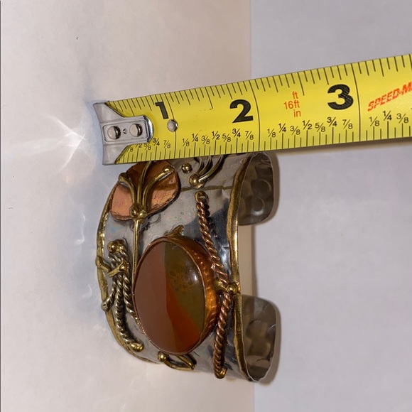 Mixed metal cuff bracelets and ring set - Picture 11 of 13